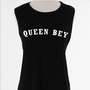 QUEEN BEY Black Tank